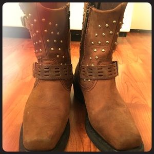 Leather Combat Boots